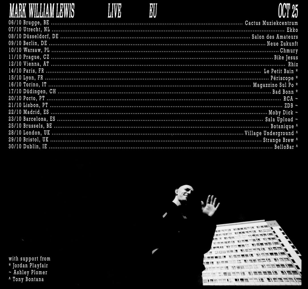 Mark William Lewis Tour Poster 2026